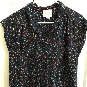 Maeve Multicolor Speckled Blouse